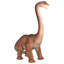 Statue de dinosaure brachiosaure à l'échelle du jurassique