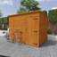 Tiger Shiplap Pent Wooden Shed-122442415