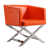 Orange Faux Leather
