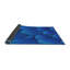 Tapis bleu tissé à la machine-1253898410