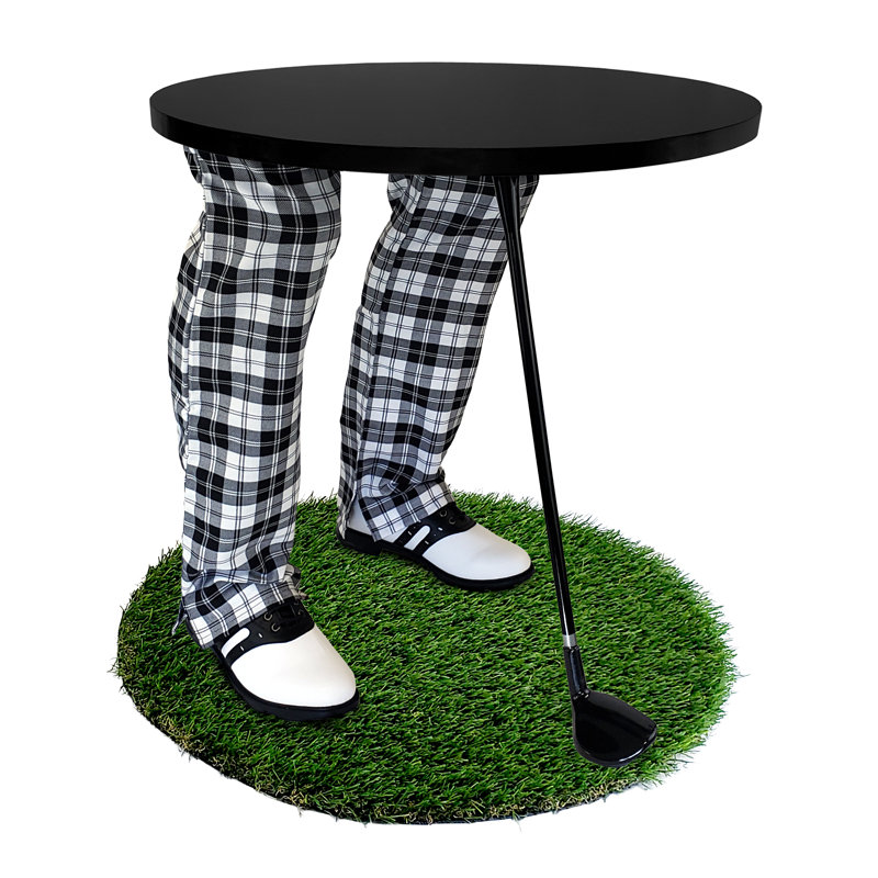 Table de bout abstraite, Noir