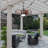 24" Outdoor Ceiling Fan with Lights Waterproof Gazebo Hanging Fan with Remote and APP, Plug in Caged Ceiling Fan with 6 Speed