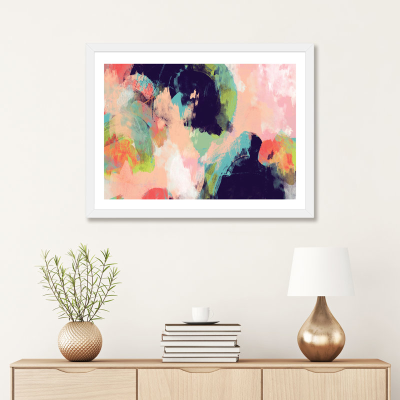 « vibrant spring i », reproduction d’impression, H 16 po x l 24 po x P 1 po, Papier avec cadre blanc