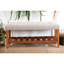 Banc en tissu et finition chêne Charla-550868076