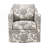 Polyester Upholstered Arm Chair with Round Base