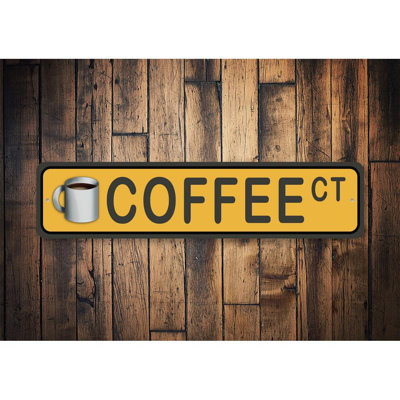 Coffee Street Aluminum Sign