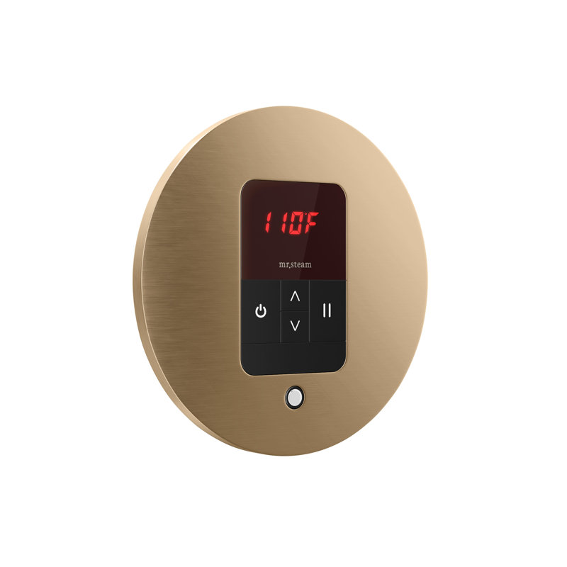 Thermostat rond itempo, Bronze brossé