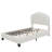 Upholstered Flower-Shape Bed, Elegant Flowers Headboard With LED Light Strip-559025922-545647388