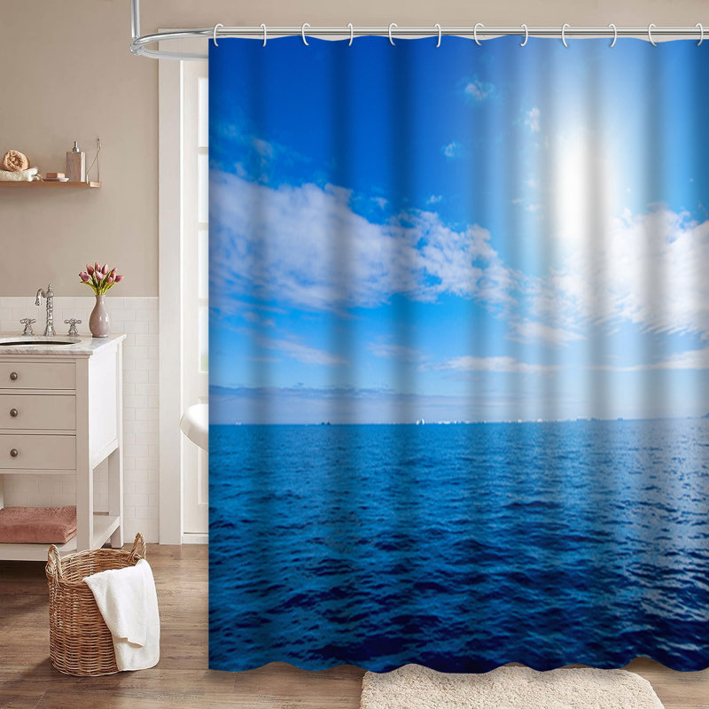Rideau de douche Sunset Ocean, L 72 po x l 72 po