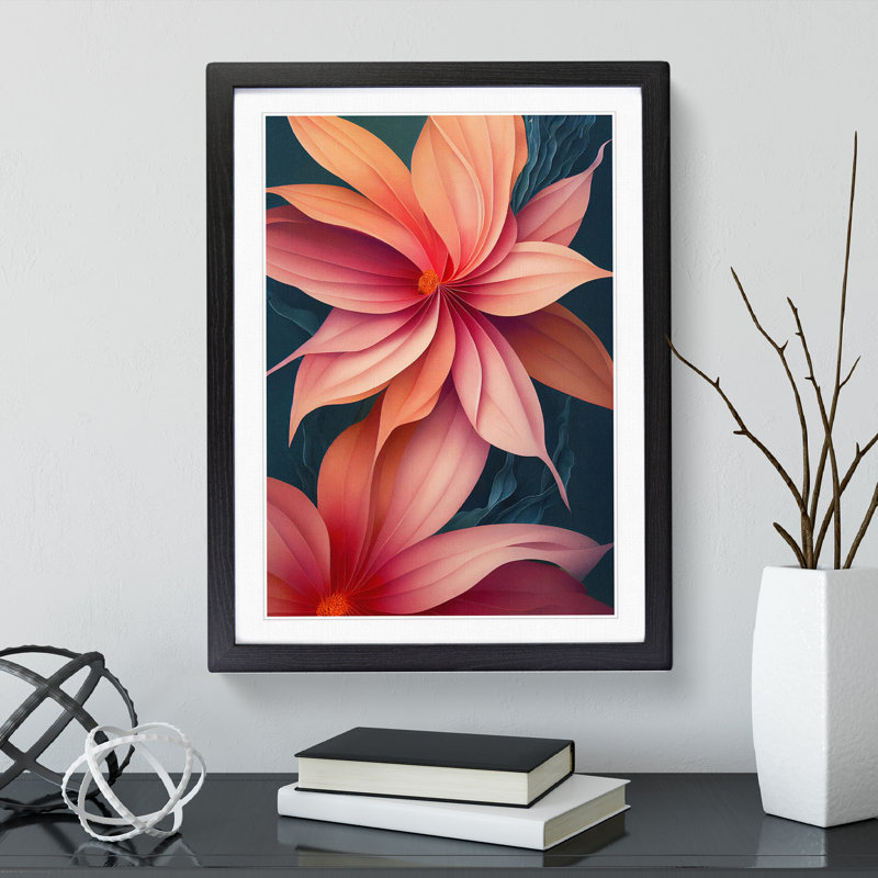 The Desirable Flowers - Framed Print, Black Framed, 64cm H x 46cm W x 2cm D