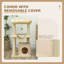 90cm Beige Cat Tree Tower with Sisal Scratching Posts, Cat Condo, Hammock, Top Perch & 2 Hanging Toys