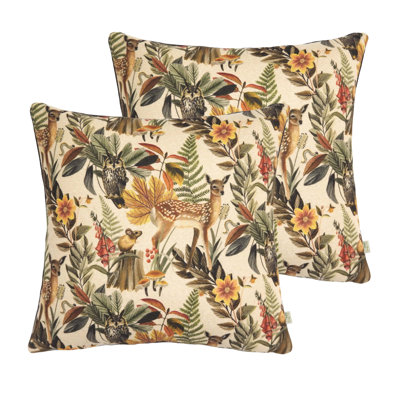 Floral Square Throw Cushion