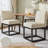 Modern Linen Dining Chairs With Metal Frame-1549926122