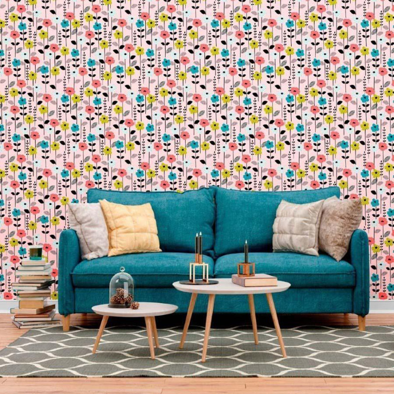 Rouleau de papier peint adhésif doux L 126 po x l 24 po
