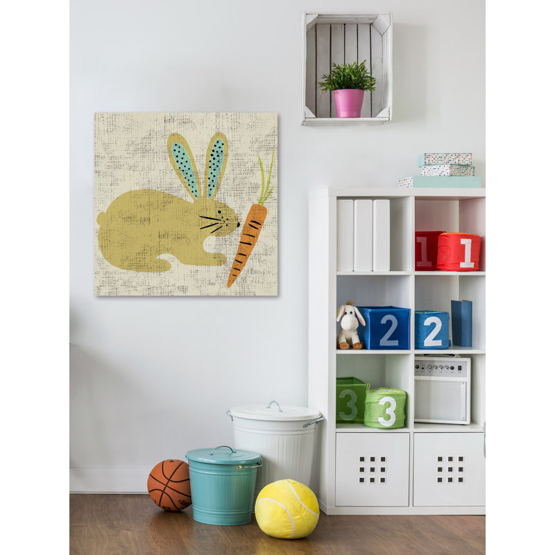 Ada's Bunny' Print on Wrapped Canvas, 18" H x 18" W x 1.5" D