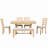 Sarinity 6 - Person Trestle Dining Set-2020033481