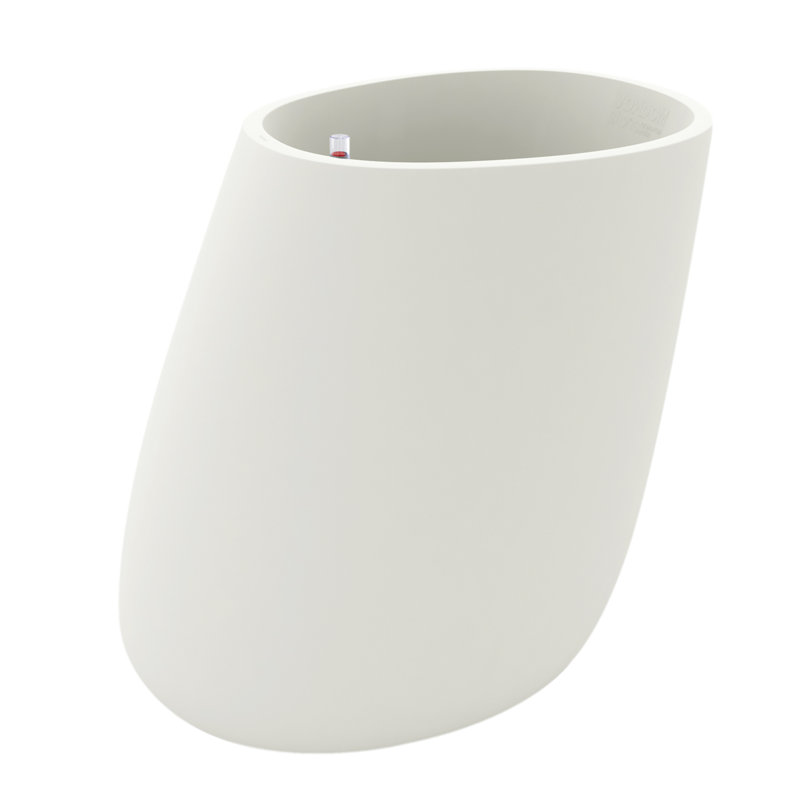 Stone Resin Pot Planter, Ice, 55.25" H x 55.25" W x 41.75" D