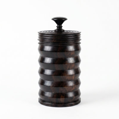 Ebony Wood Collection Wood Jar