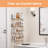 Acrylic Shelves For Bathroom Storage, 15" Floating Shelves Wall Organizer For Perfume, Make Up, Skincare, Kids Bookshelf For Bedroom, Nursery, Living Room Decor, Clear, 4 Pack
