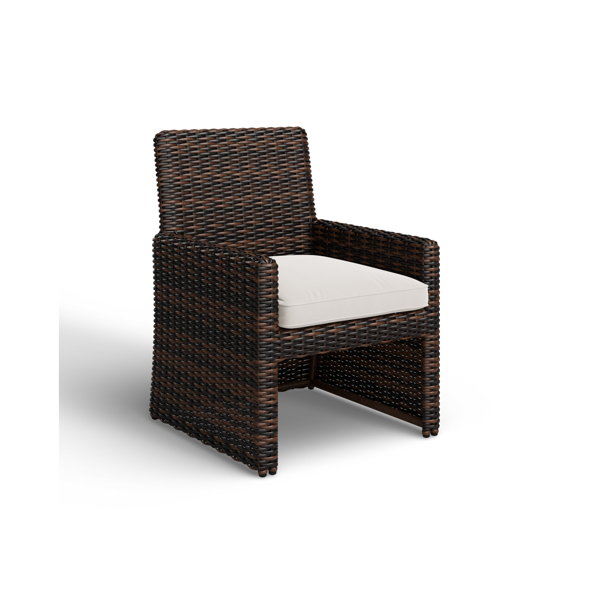 Naomie Patio Dining Chair with Sunbrella® Cushion, Canvas Flax Sunbrella® Canvas