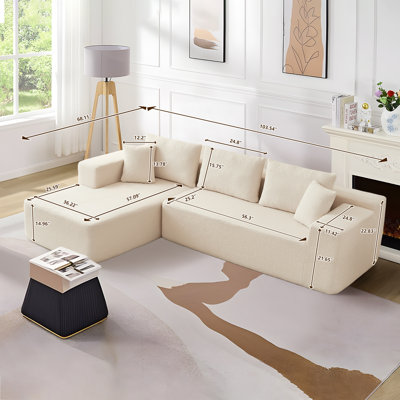 Canapé modulaire en L Sherpa