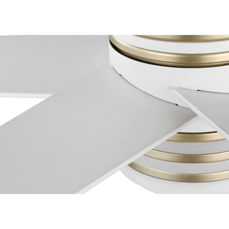 Carrollwood 56'' Ceiling Fan with LED Lights, White