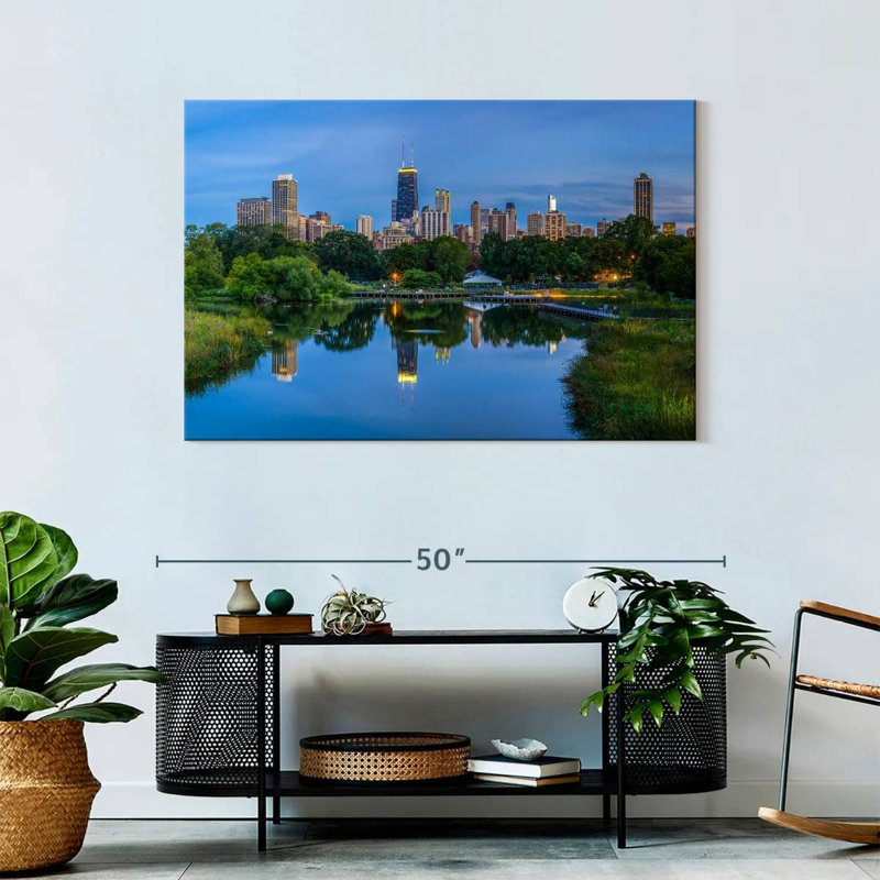 Sirci Chicago depuis Lincoln Park, H 30 po x l 45 po