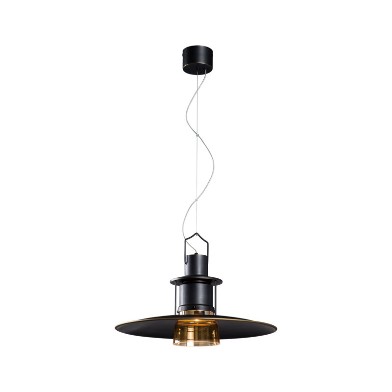 Luminaire suspendu à 1 lumière DEL unique Kidder, 15.35" W x 15.35" D