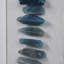 Panneau de décoration murale encadré en agate bleue encadrée