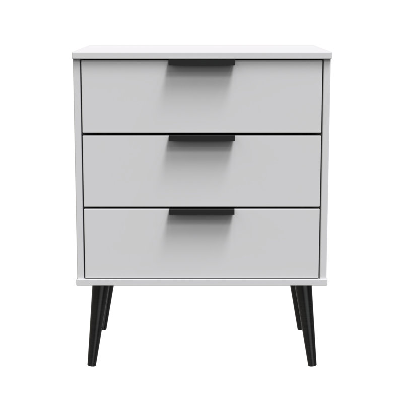 Bonnelle 58cm W 3 - Drawer Chest of Drawers, Grey