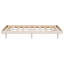 Base de lit plateforme flottante de conception moderne pour lit blanc délavé-129892514