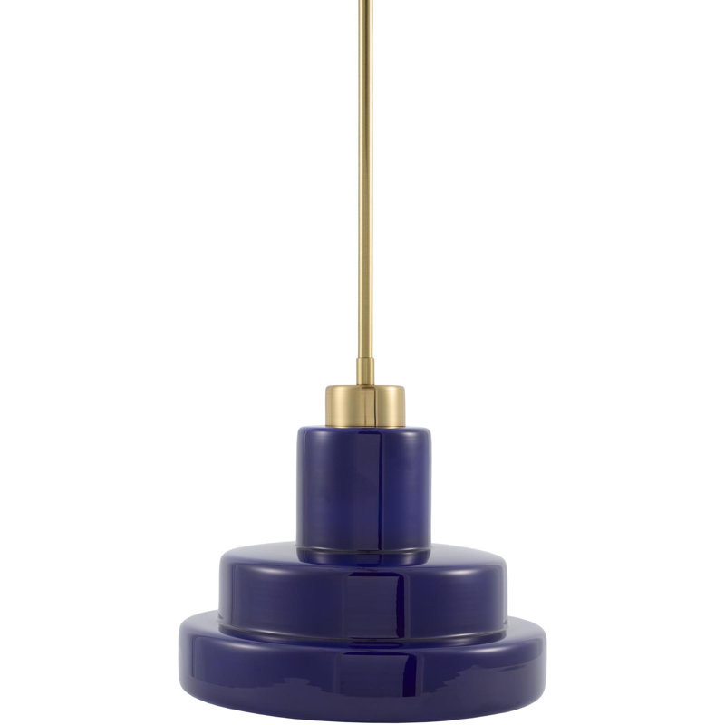 Agostino Single Light Pendant, Bright Blue