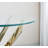Babb Glass Cross Legs End Table-339584615