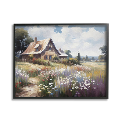 Charming Cottage Garden Framed Giclee Art by Ramona Murdock