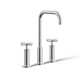 Purist® Widespread Bathroom Sink Faucet with High Cross Handles and High Gooseneck Spout