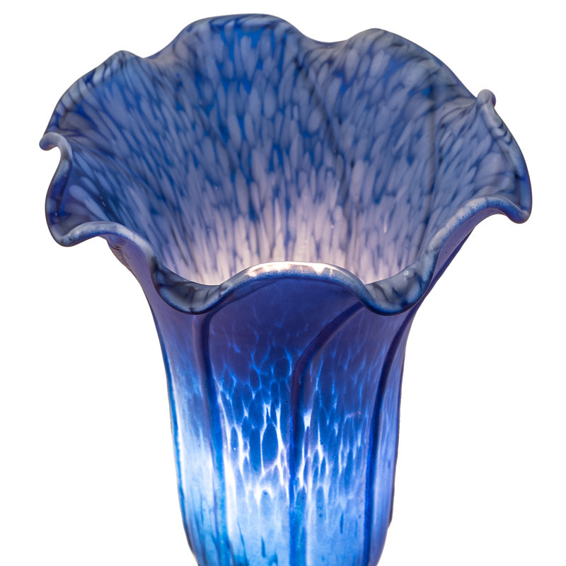 Lampe d'appoint 13 po Tiffany Pond, Bleu