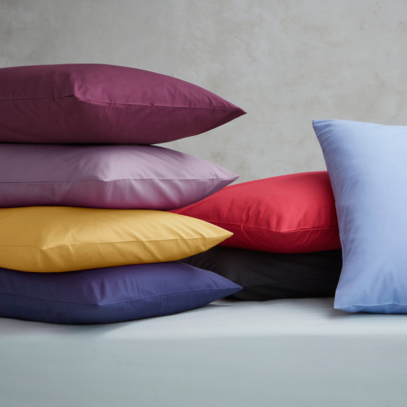Easy Iron Percale Housewife Pillowcase, Yellow