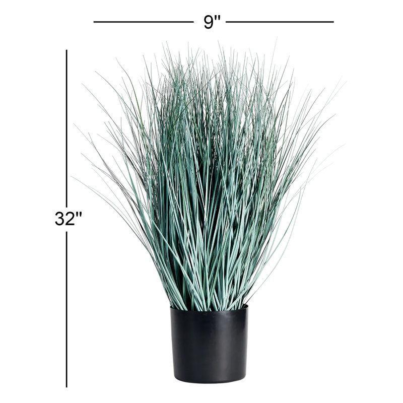 Faux Blue Oat Grass Grass in Pot