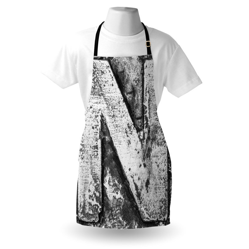 No Pattern Bib Apron, N