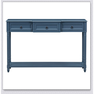 Console durable avec tiroirs spacieux et longue tablette pour le vestibule, parfaite pour le rangement et la présentation.