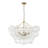 Jibley 8 - Light Textured Glass Bubble Chandelier