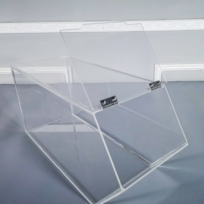 Fixturedisplays® 4.75 Gallon Clear Candy Bin, 8" Wide Plexiglass Transparent Nuts Cereal Food Dispenser 101075