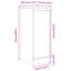 Shoe Cabinet 29.5X34x76 Cm Engineered Wood-1547262399
