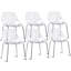 Chaise d'appoint empilable blanche Kemmel