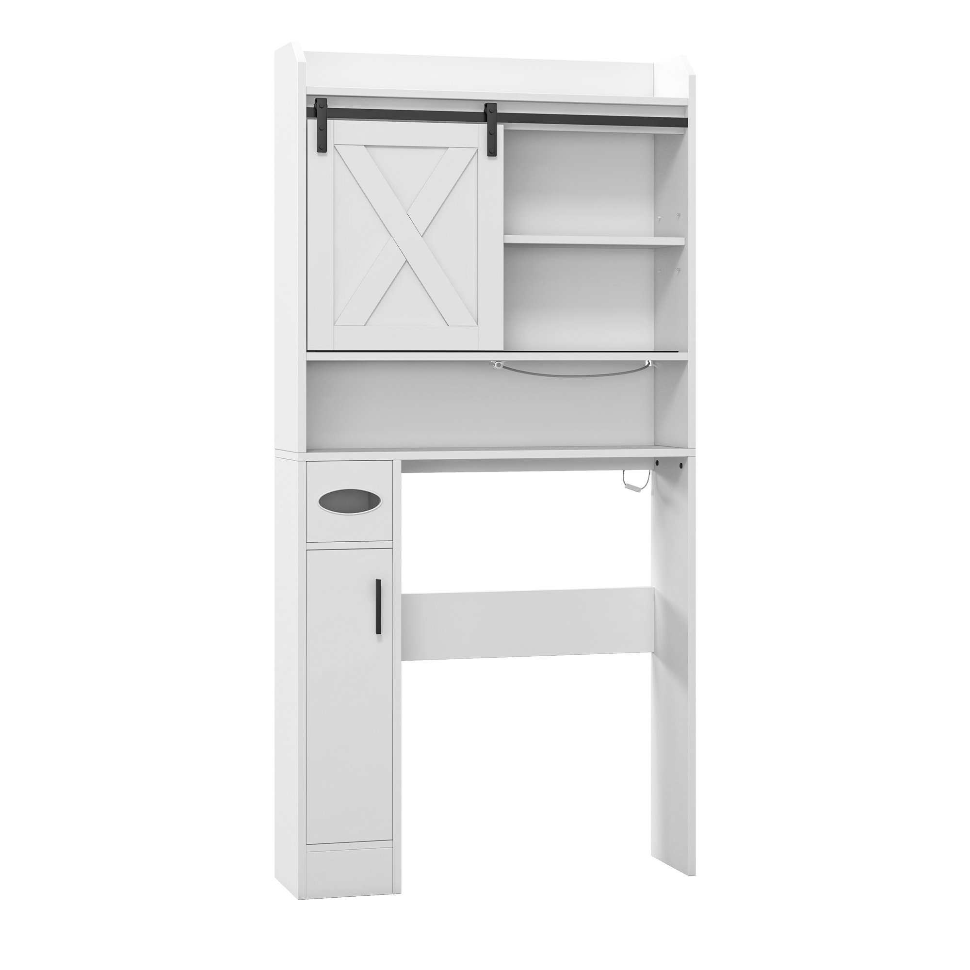 Gracie Oaks 32.28''W Farmhouse Over The Toilet Storage with