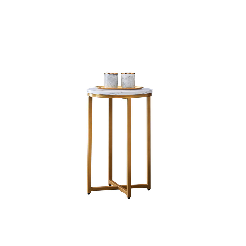 Sammy End Table, Gold