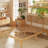Low Profile Platform Bed With Rustic Style