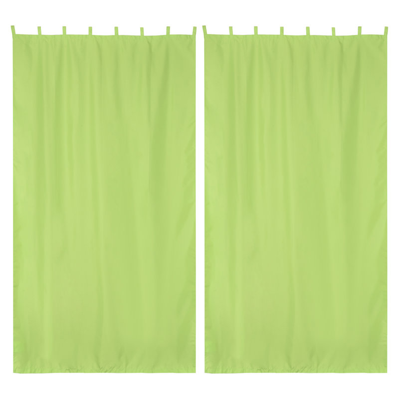 Paire de rideaux occultant Masafumi, Vert, L 54 po x L 120 po