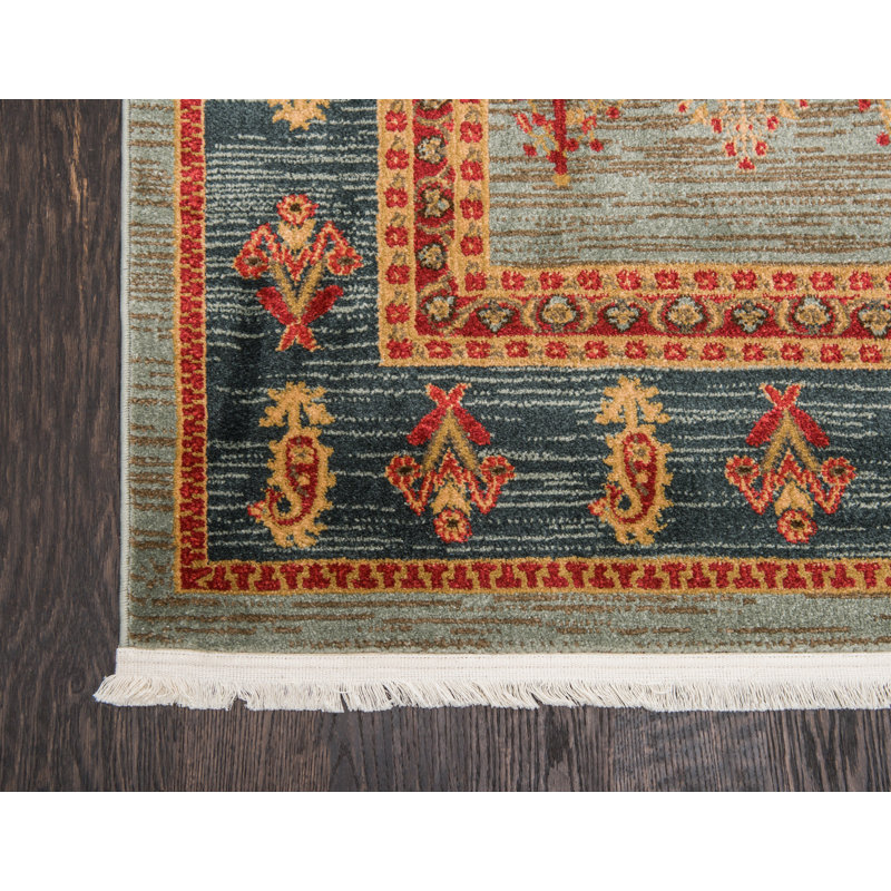Tapis multicolore Jaeden Southwestern, Rectangle 6 pi 1 po x 9 pi