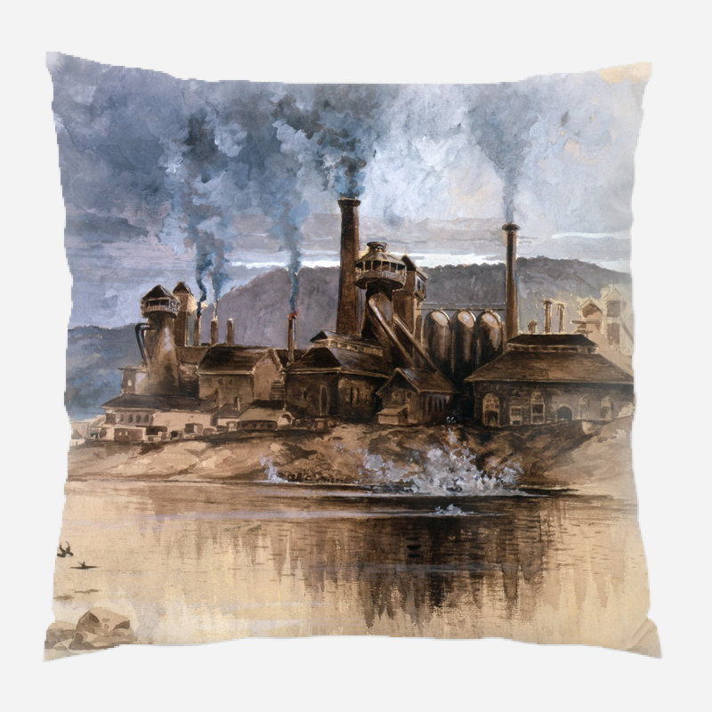 Coussin décoratif Ovalle, Microsuède, Intérieur